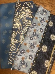 BEAUTIFUL Metallic Bundle 4 yards x 44″. Studio e & Hoffman Fabric.