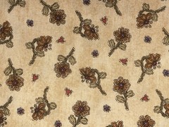By 1/2 Yd “Seeds of Faith” Flowers Hearts Stars Cotton Fabric by Henry Glass