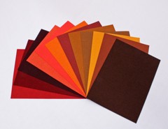 Ultrasuede® ST (Soft) Assorted 6 Piece Fall Autumn Colors 5″x 7″ pieces U007.54
