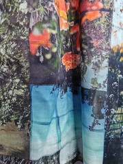 Landscape print high count cotton poplin