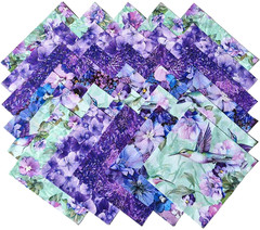 GARDEN DELIGHT #2 from Timeless Treasures Fabrics – (30) 6.5″ fabric squares set