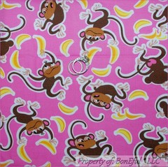 BonEful Fabric FQ Cotton Quilt Flannel White Pink Navy Blue Gray Stripe WHALE US