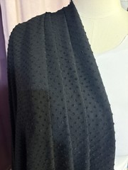 Swiss Dot Jersey Knit Apparel Fabric By The Yard. 58” Width Black Jersey Knit