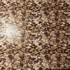 GLOSSY SCALES BROWN TAN SNAKE PYTHON STRETCH SPANDEX FABRIC 58″ BY THE YARD