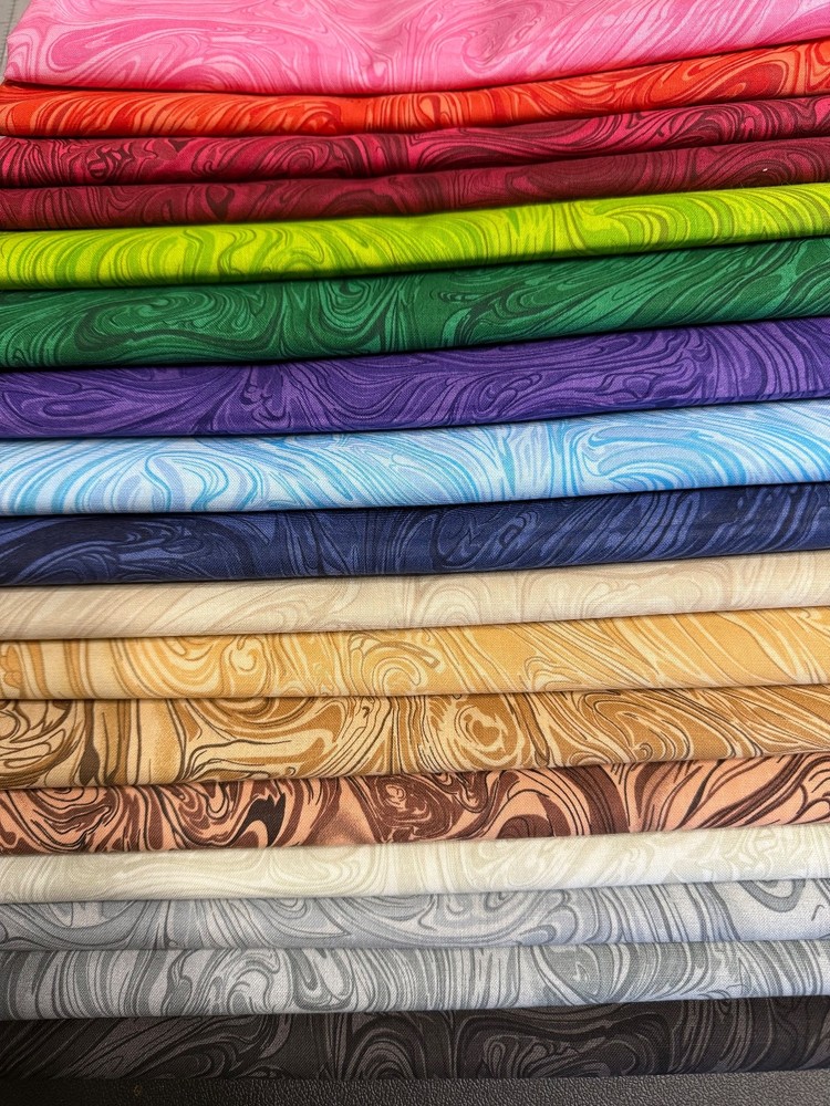 Marbleicious Fat Quarter Bundle – 16 Colors