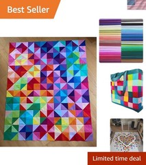 200 PCS 4″x4″ Solid Color Cotton Fabric Squares – Perfect for Quilting & Crafts