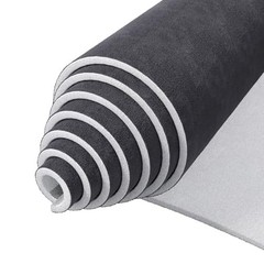 Suede Auto Headliner Fabric with Foam Backing – Tube 56″ L × 60″ W Dark gray