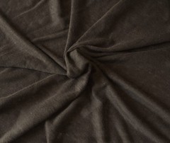 100% Linen Jersey Knit Fabric By Yard Brown [ Shirt, Dress, Headwrap] 7/17