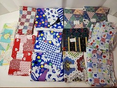 1lb 10oz Cheater Patchwork Fabric Lot Remnants Scraps Sewing Crafts Quilting