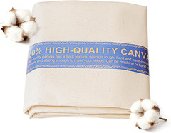 60″ W Canvas Roll | 7Oz Canvas Fabric Cotton Duck | Heavy Natural Fabric for Pai