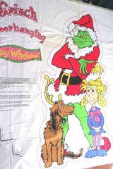 Grinch Door Hanging “Happy Wholidays!” Craft Panel 45″ x 22″