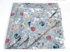 Indian Grey Floral Printed Cotton Fabric Beautiful Dressmaking Fabric US