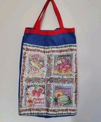 Tote bag with Secrets of the Garden fabric by Joan Kessler