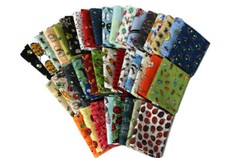 10 Fat Quarters – Assorted Bugs Insects Creepy Crawlies Beetles Moths M229.05
