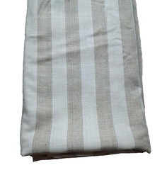 Beige ivory striped Fabric 49×162″