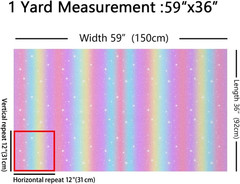 Tie Dye Flannel Fabric by the Yard, Pastel Rainbow Upholstery Fabric for Kids Gi
