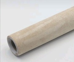 Beige and Brown Alcantara Style Self Adhesive Car Interior Vinyl Wrap Faux