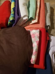 Lot Of Yards of Cotton / Blend Fabric for Hobby Craft DIY Sewing Projects 13