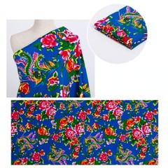 Floral Fabric Peony Pattern Flower Sewing Clothing DIY Crafts By The Metre
