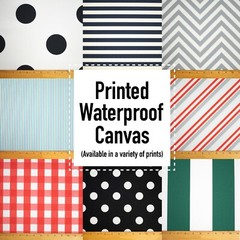 NEW! Printed Canvas Waterproof Outdoor Fabric 59″ W 600 Denier Sold by The Yard