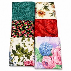 Vintage Fabric Lot 6 Floral Cotton Quilting Sewing Craft Remnants Cottage Prints
