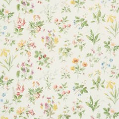 Schumacher Curtain Fabric ‘FLOREANA’ 5.4 METRES BERRY 100% LINEN