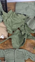 Military Fabric Lot Green Beige Camo – GI Joe Clothes Sacks Shirts Pants DIY