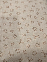READ DESC- VIP Cranston Beige Sewing Thread Scissors Seamstress Fabric 4.8ydsx45