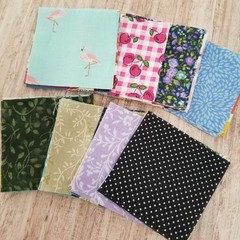 Cotton Fabric 2.5″ Mini Charm Squares – 60 Pieces – Assorted Patterns