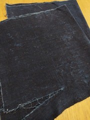 Futon 733 Indigo Blue Indigo Dyed Fabric Side Panels Two Piece Set Vintage
