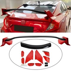 ZXMOTO Fits for Honda Civic Sedan 2016 2017 2018 2019 2020 2021Gloss Red &Bla…