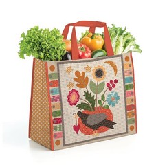 BAKED WITH LOVE ~ Vinyl Tote Bag by Lori Holt ~ 12 1/2″H x 14 1/2″L x 5 1/2″W