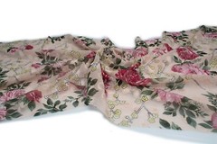 Chiffon tessuto stampato, Modello numero 6, 50 x 150 cm