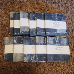 Lot 11 Moda Indigo Charm Packs 42 Pre-Cut 5″ Squares 100% Cotton Quilting Fabric
