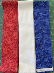 New Red White And Blue Jelly Roll. 21 One Strips. 2.5 X 42 Inches