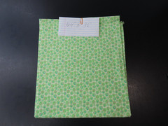 Unknown Mfg Green Floral Flower Bubble Pattern 36″x44″ Fabric