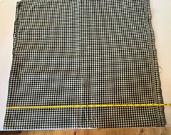 Vintage Hunter Green Ecru Gingham Check Quilt Fabric Homespun 46″ W x 4.8 yds
