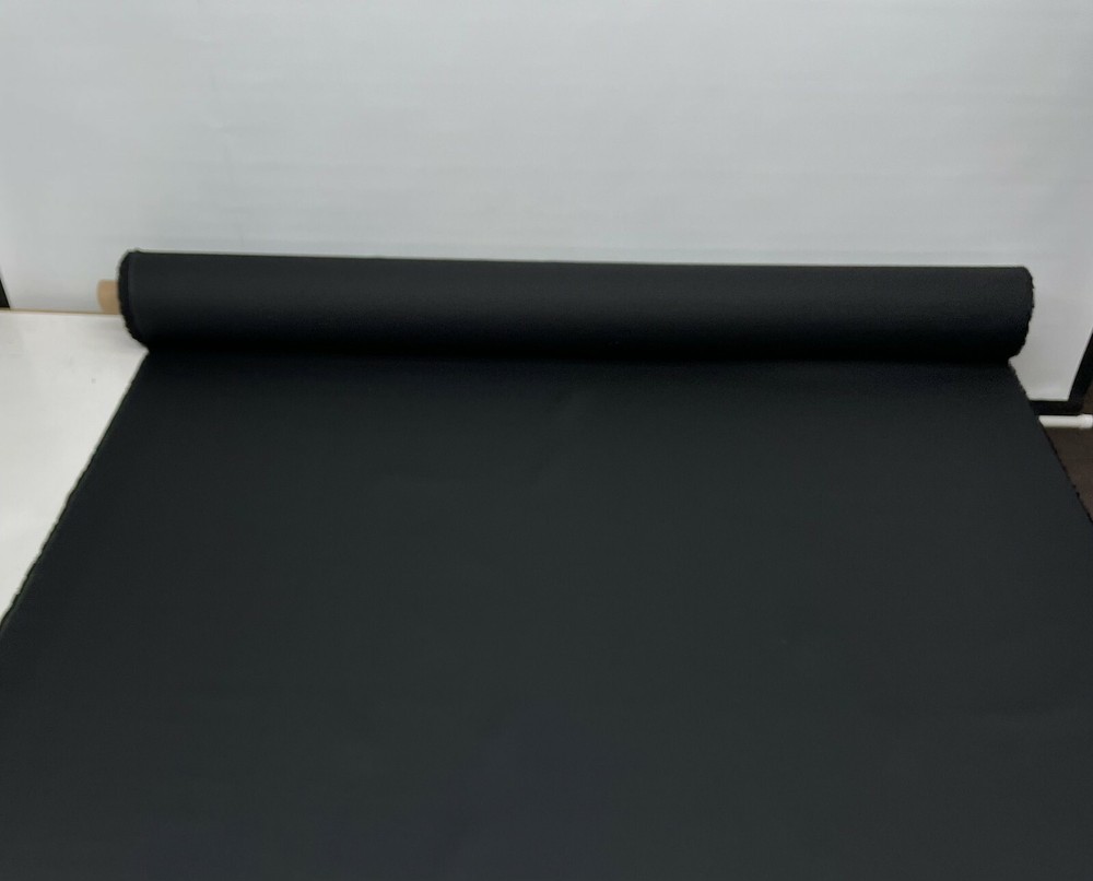 BLACK CANVAS TWILL 7 OZ 62″ W POLY COTTON FABRIC BLACK APPAREL UPHOLSTERY DWR