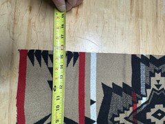 Genuine Pendleton Fabric Remnant Heavy Weight Wool Jacquard Rancho Arroyo Black