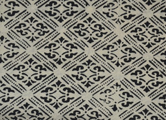 White & Black Hand Block 5 Yard 100%Cotton Fabric NO TARRIF CHARGES 100%✅KK17