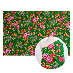 Floral Fabric Peony Pattern Flower Sewing Clothing DIY Crafts By The Metre