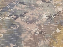 Camo fabric material Aramid ripstop (Kev lar) 420D PU. SUPER TOUGH! Per yard.