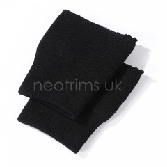 Rib Knit Cuff Pair Tubular Cuffing Bomber Jacket Sleeve Replacement Wool Acrylic