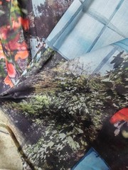 Landscape print high count cotton poplin