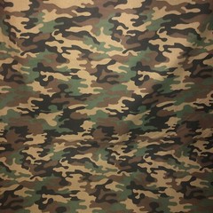 MDG CAMO 100% med cotton fabric by the yard – Army Green – greens brown Military