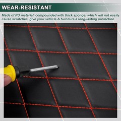 63″ Wide Quilted Vinyl Faux Leather Foam Backed Car Headliner Upholstery By Yard