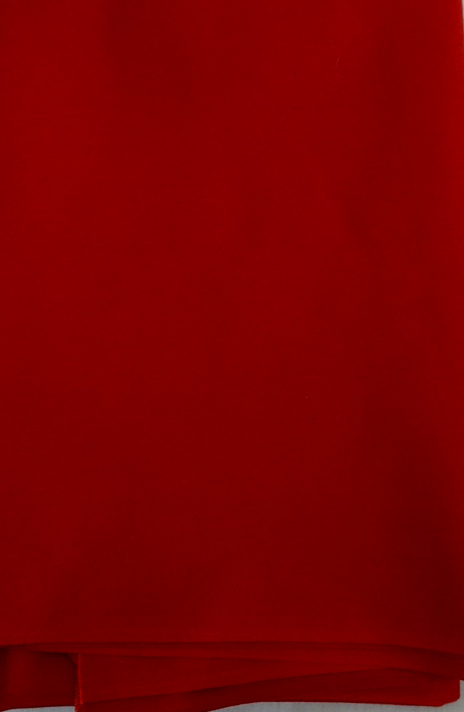 Gabardine Sewing Fabric 2 yds x 60″ wide Polyester Brick Red Solid NOS