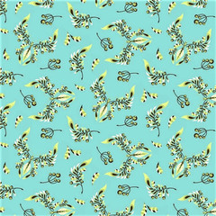 Tula Pink Acacia Butterfly Wings Aqua Green Fat Quarter 18 x 22