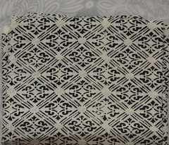 White & Black Hand Block 5 Yard 100%Cotton Fabric NO TARRIF CHARGES 100%✅KK17