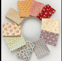 Feedsack Reproduction Fat Quarter Bundles 10 Depression Era Prints 1930s-50s NEW